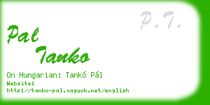 pal tanko business card